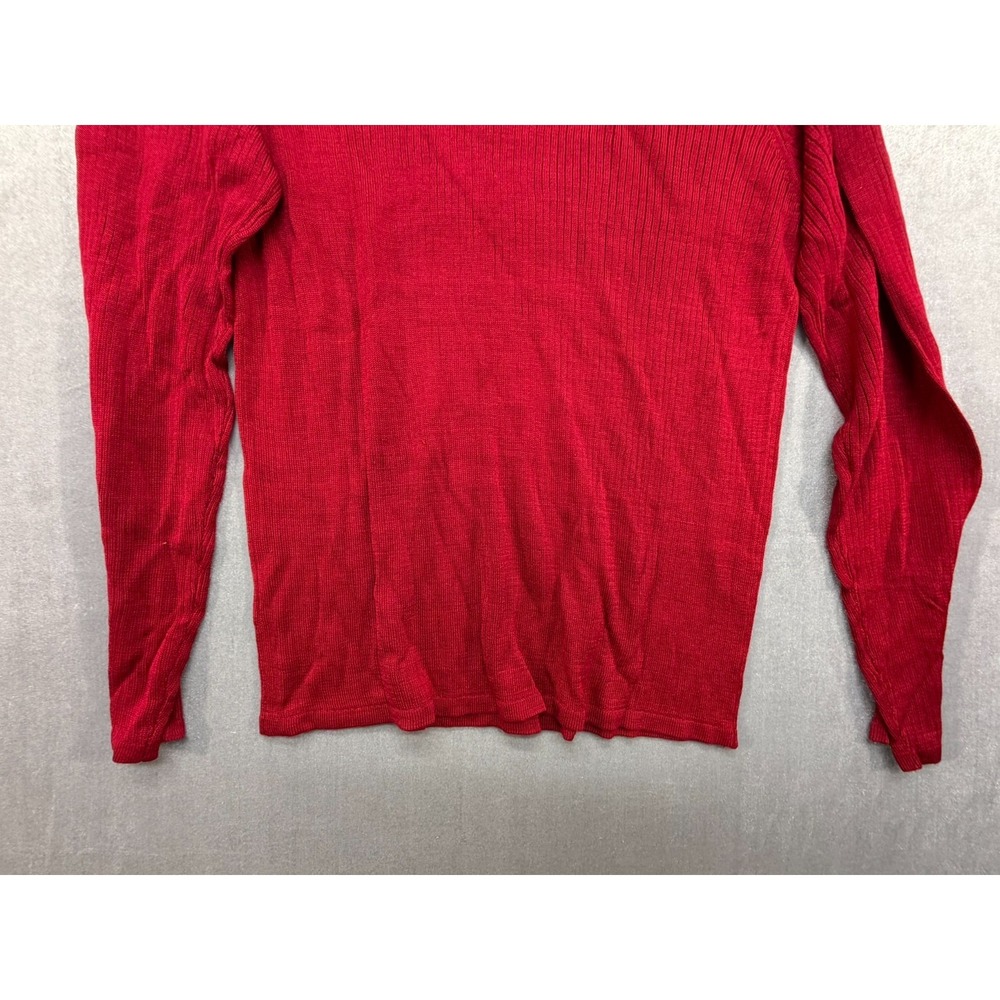 New Women Bloomingdales 100% August Silk Long Sleeve Sweater Turtleneck Size P - Picture 10 of 12